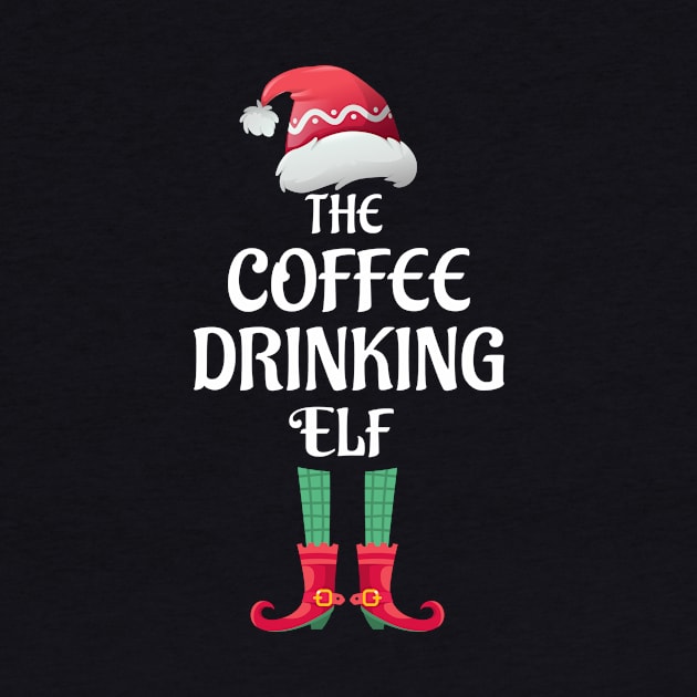 The Coffee Drinking Christmas Elf Matching Pajama Family Party Gift by BooTeeQue